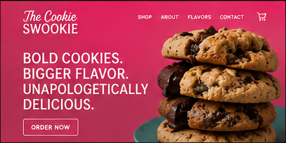 The Cookie Swookie website preview
