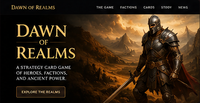 Dawn of Realms website preview