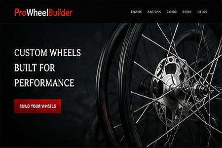 ProWheelBuilder website preview