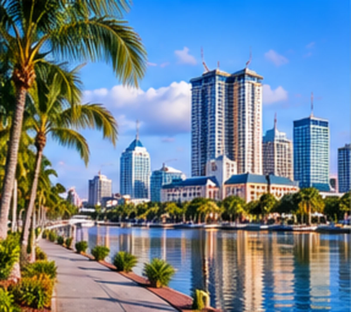 Downtown Tampa waterfront skyline